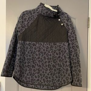 Leopard Fleece Top